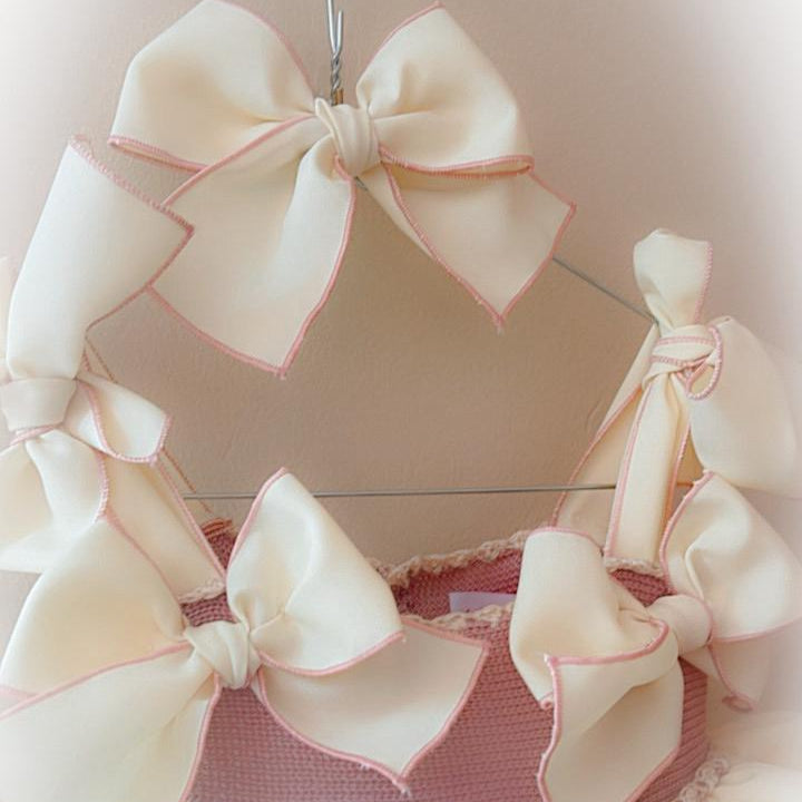 Ivory and Mauve Dress